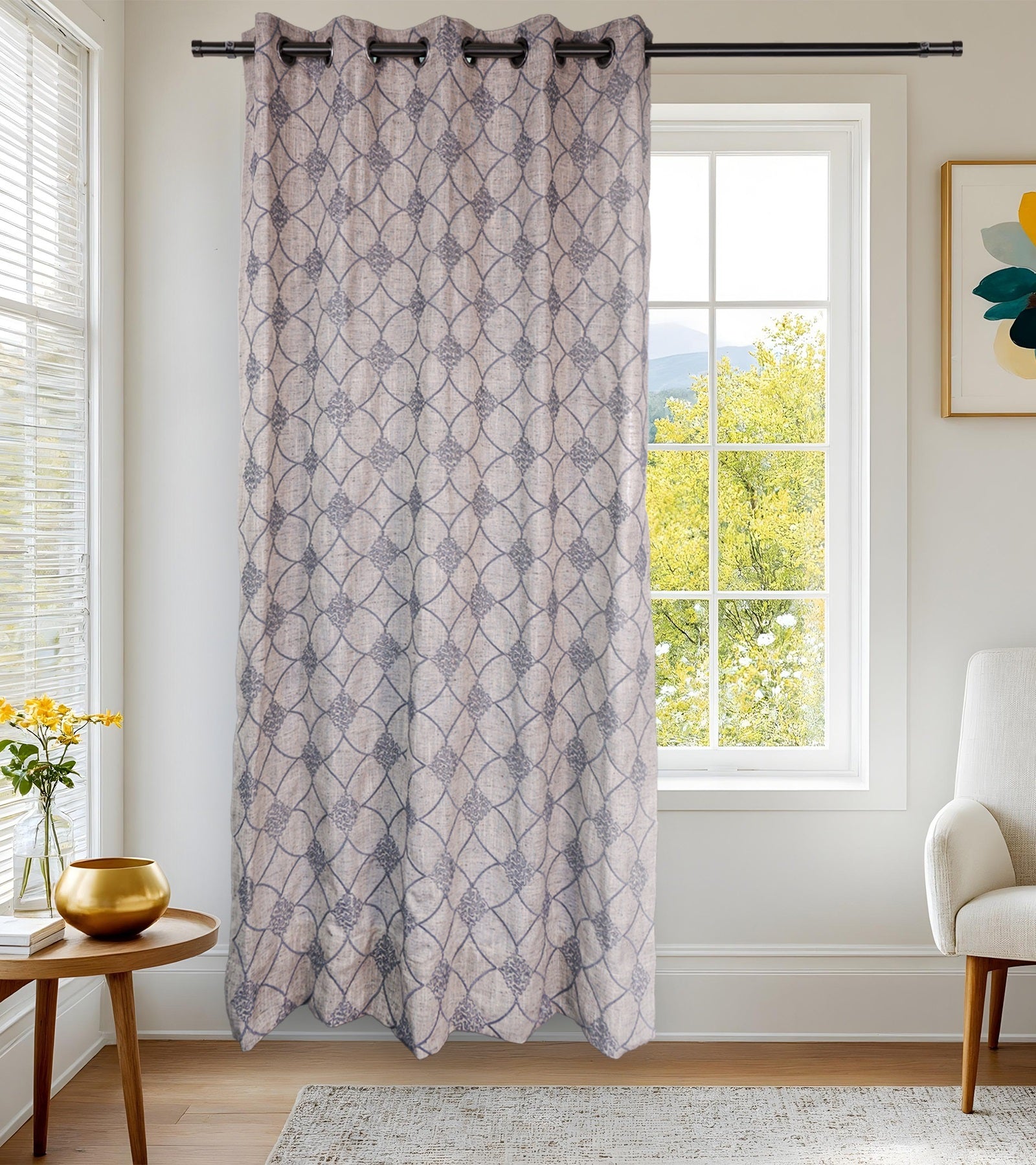 Rustic Oasis - Design : Brill - Quality : Khadi - Colour : Ash Sr. No : 12